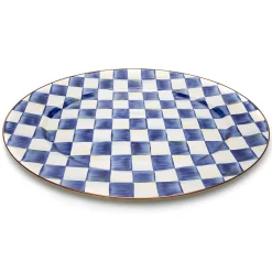 MacKenzie-Childs Royal Check Large Oval Platter| Serveware