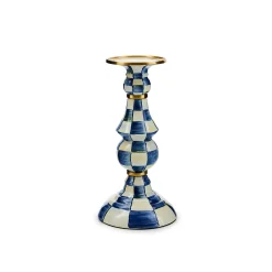 MacKenzie-Childs Royal Check Large Pillar Candlestick| Candles & Fragrances