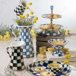MacKenzie-Childs Royal Check Large Practical Pitcher| Bar Entertaining|Serveware
