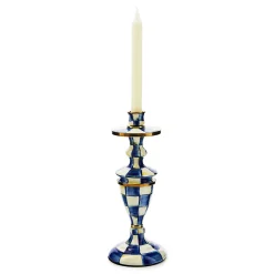 MacKenzie-Childs Royal Check Medium Candlestick| Candles & Fragrances