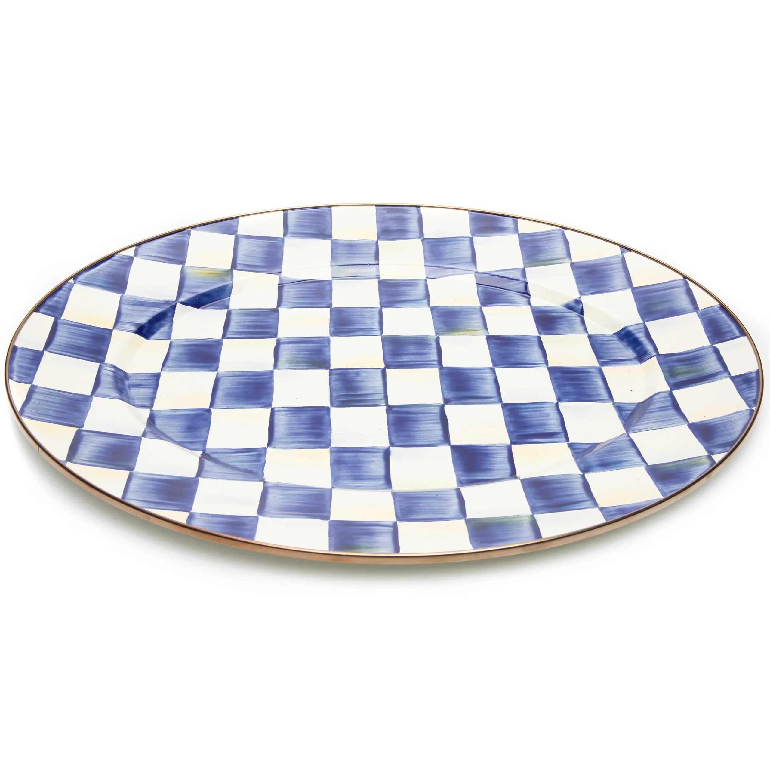 MacKenzie-Childs Royal Check Medium Oval Platter| Bar Entertaining|Serveware