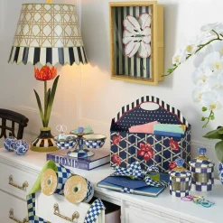 MacKenzie-Childs Royal Check Mini Canister| Room Accents|Kitchen Storage & Organization