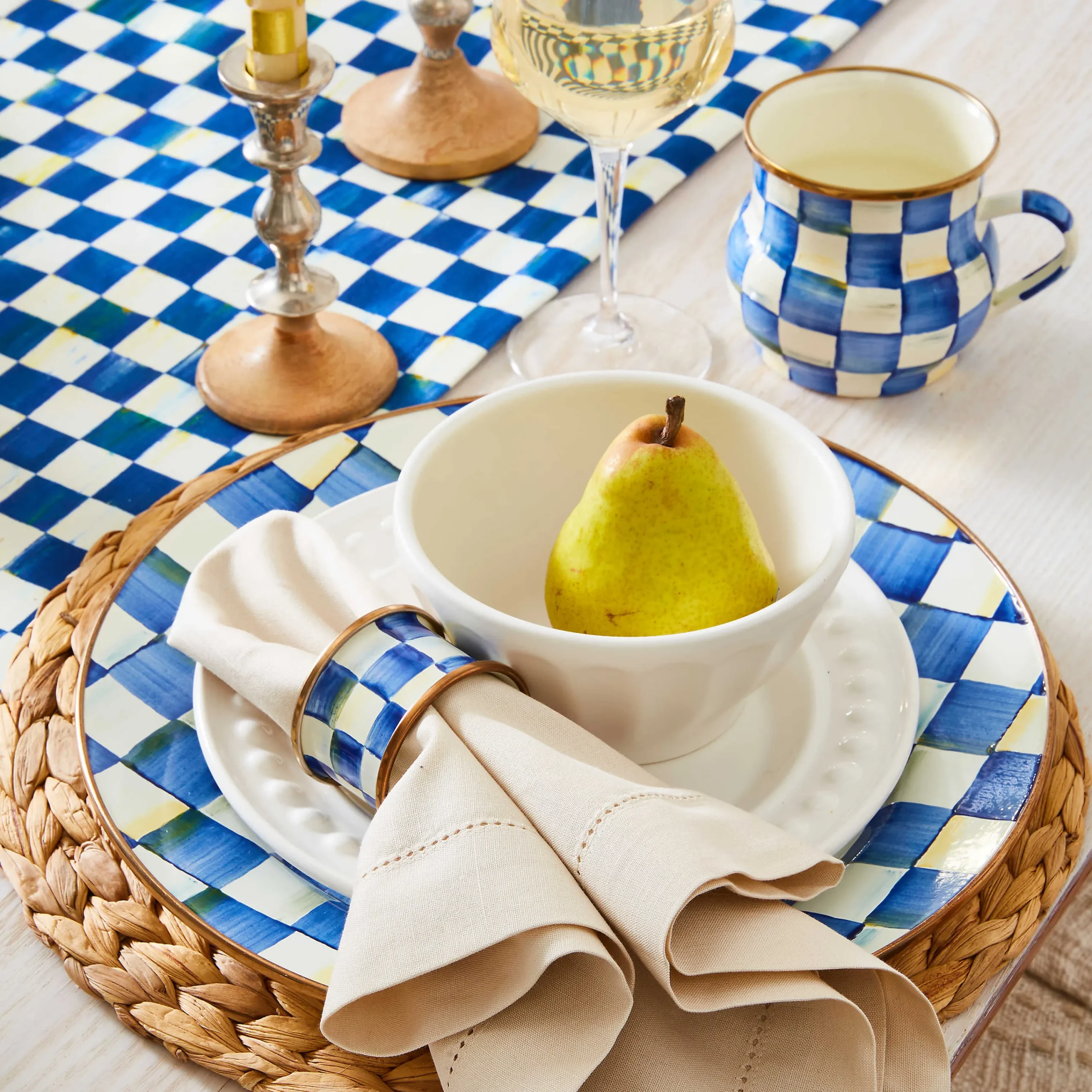 MacKenzie-Childs Royal Check Mug| The Coffee Shop|Drinkware