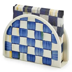 MacKenzie-Childs Royal Check Napkin Holder| Serveware