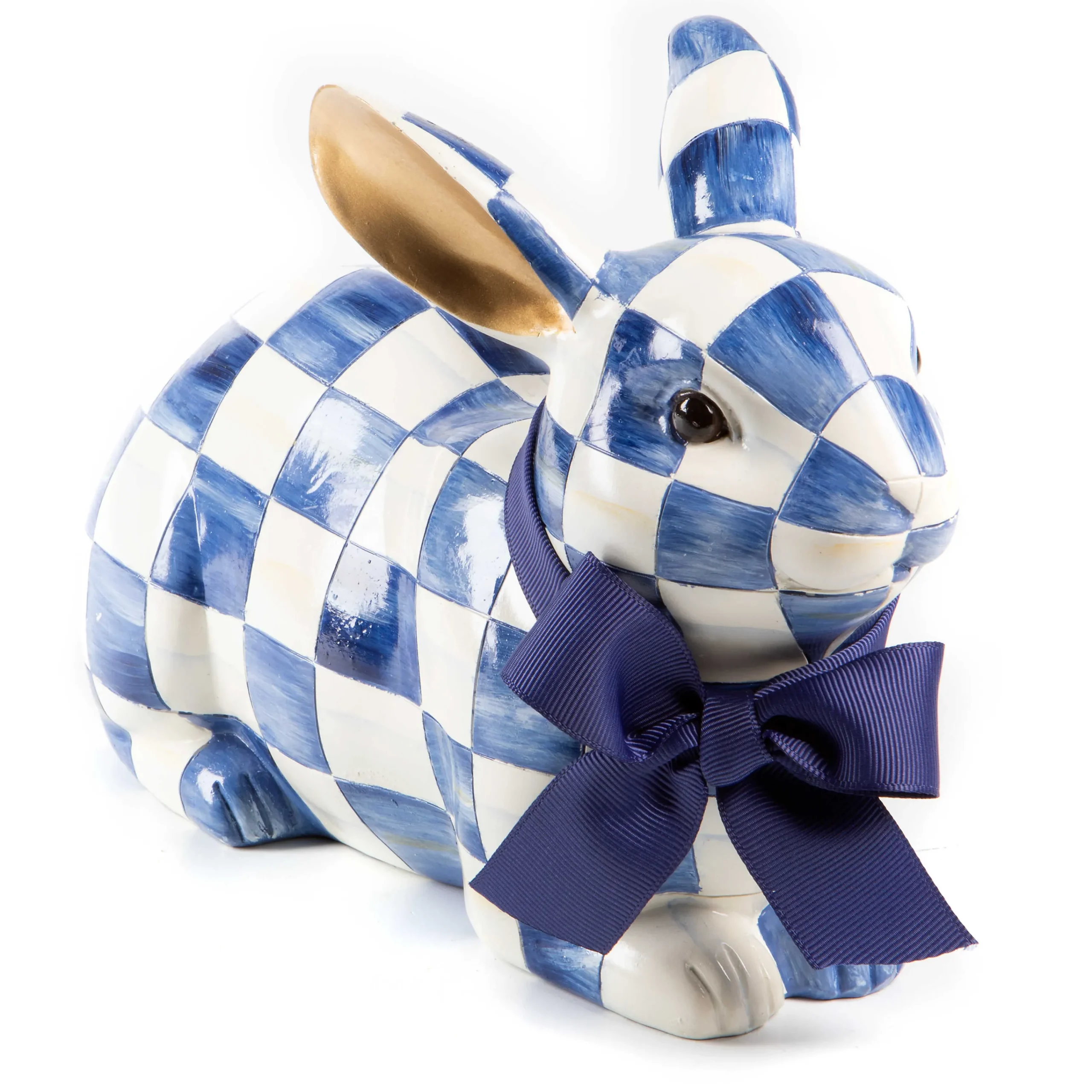 MacKenzie-Childs Royal Check Resting Bunny| Easter|Spring