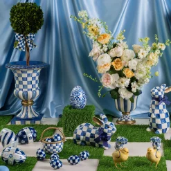 MacKenzie-Childs Royal Check Resting Bunny| Easter|Spring