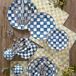 MacKenzie-Childs Royal Check Salad/Dessert Plate| Dinnerware & Flatware