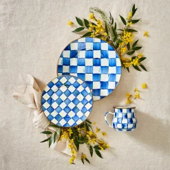MacKenzie-Childs Royal Check Salad/Dessert Plate| Dinnerware & Flatware