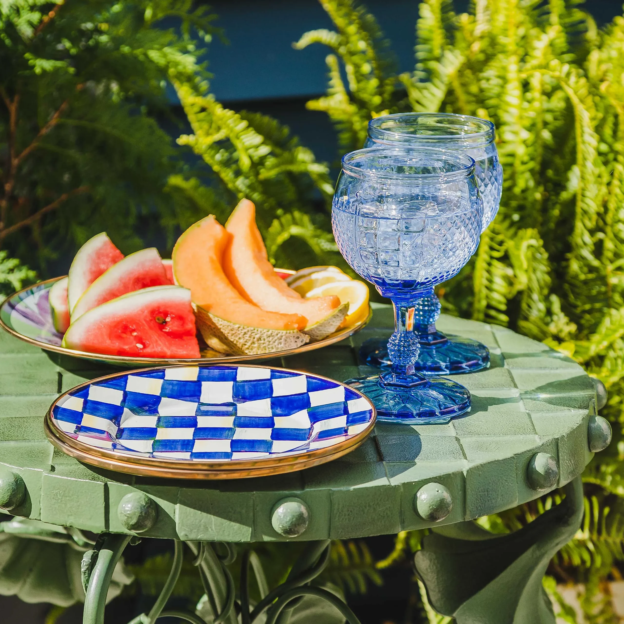 MacKenzie-Childs Royal Check Salad/Dessert Plate| Dinnerware & Flatware