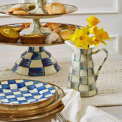 MacKenzie-Childs Royal Check Salad/Dessert Plate| Dinnerware & Flatware