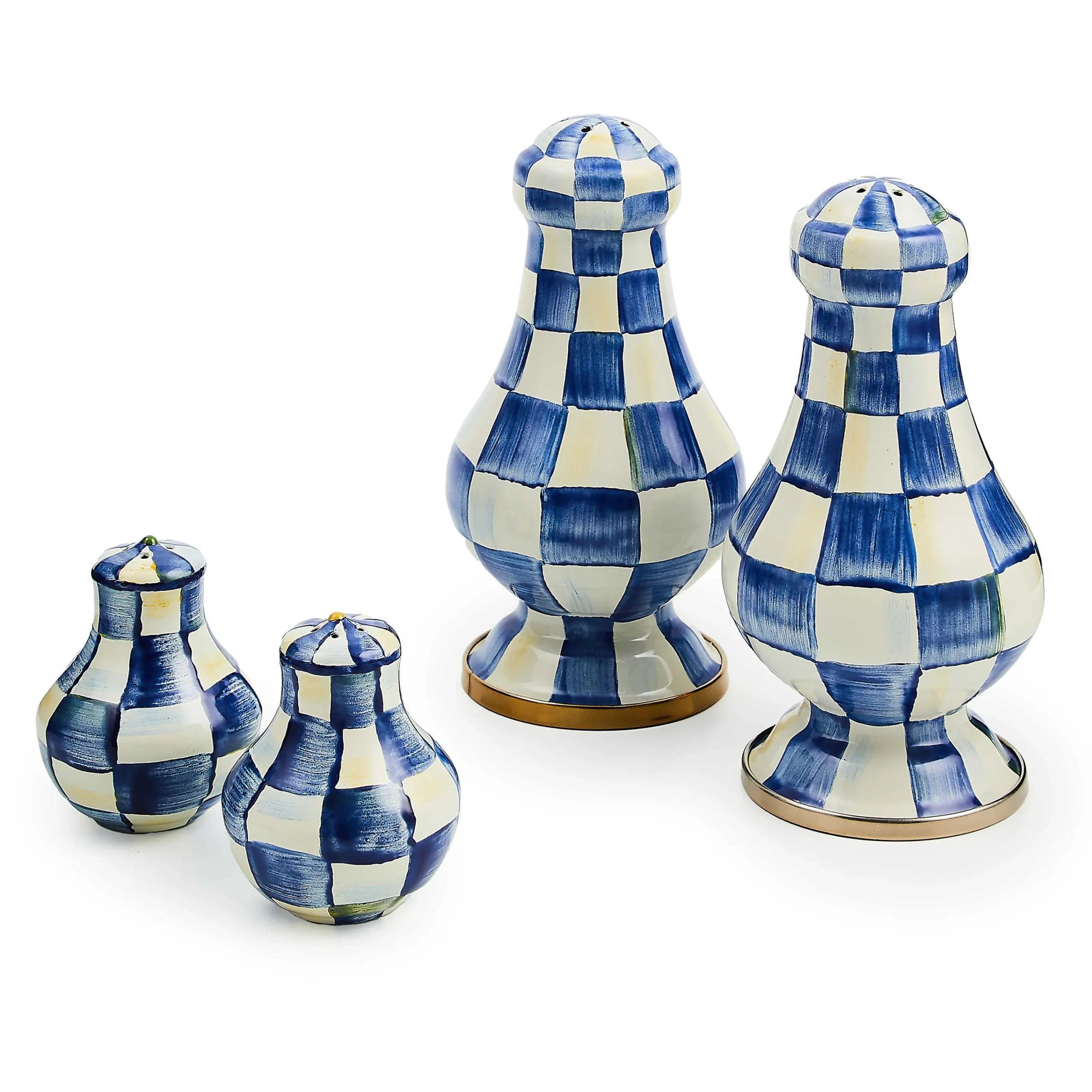 MacKenzie-Childs Royal Check Salt Pepper Shakers| Table Accessories|Serveware