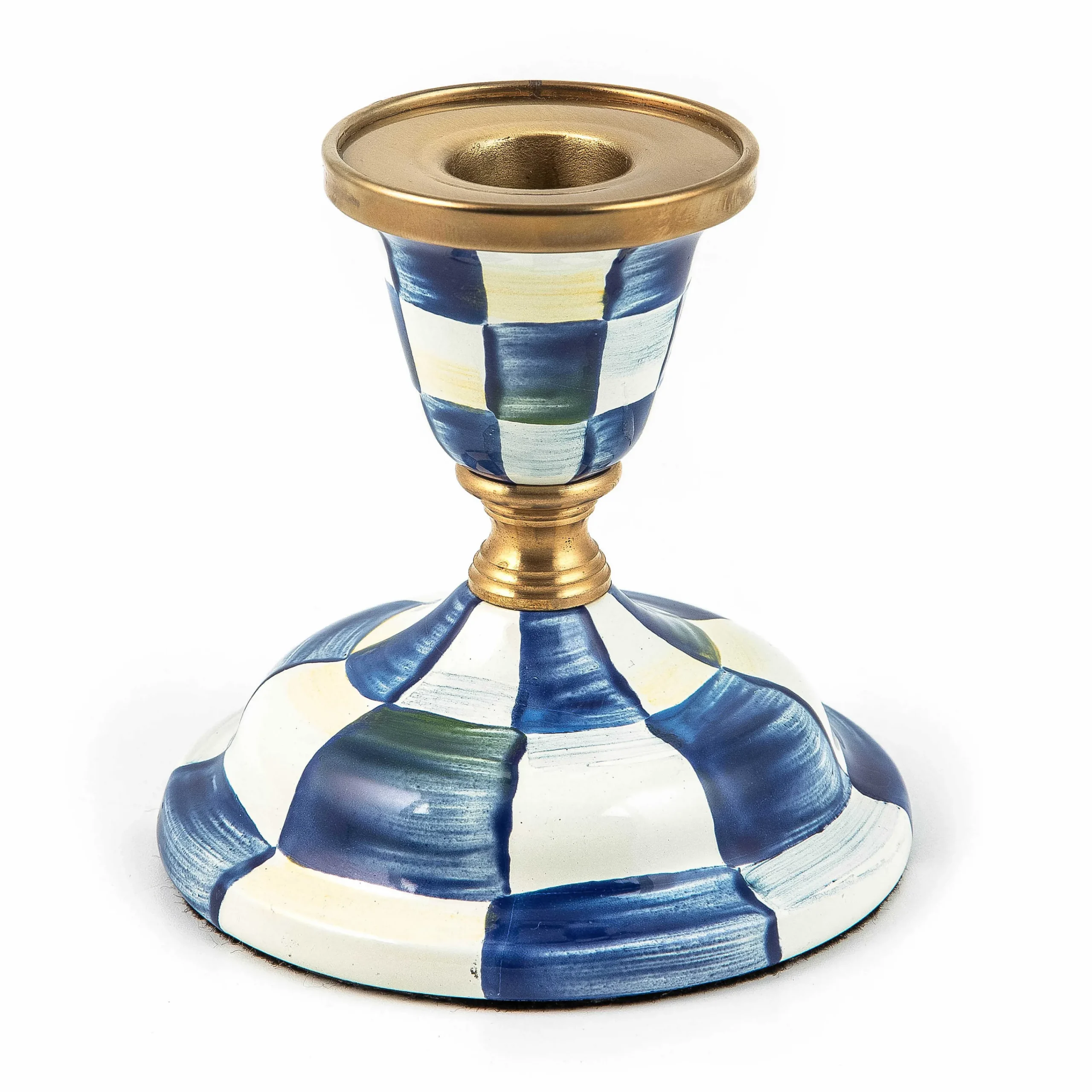MacKenzie-Childs Royal Check Short Candlestick| Candles & Fragrances