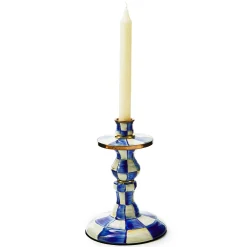 MacKenzie-Childs Royal Check Small Candlestick| Candles & Fragrances