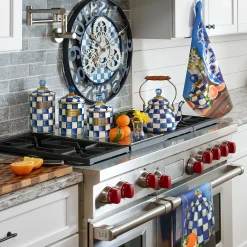 MacKenzie-Childs Royal Check Small Canister| Room Accents|Kitchen Storage & Organization