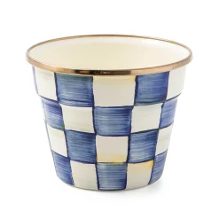 MacKenzie-Childs Royal Check Small Garden Pot| Spring|Greenery & Florals