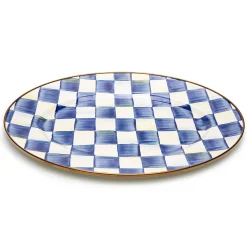 MacKenzie-Childs Royal Check Small Oval Platter| Bar Entertaining|Serveware