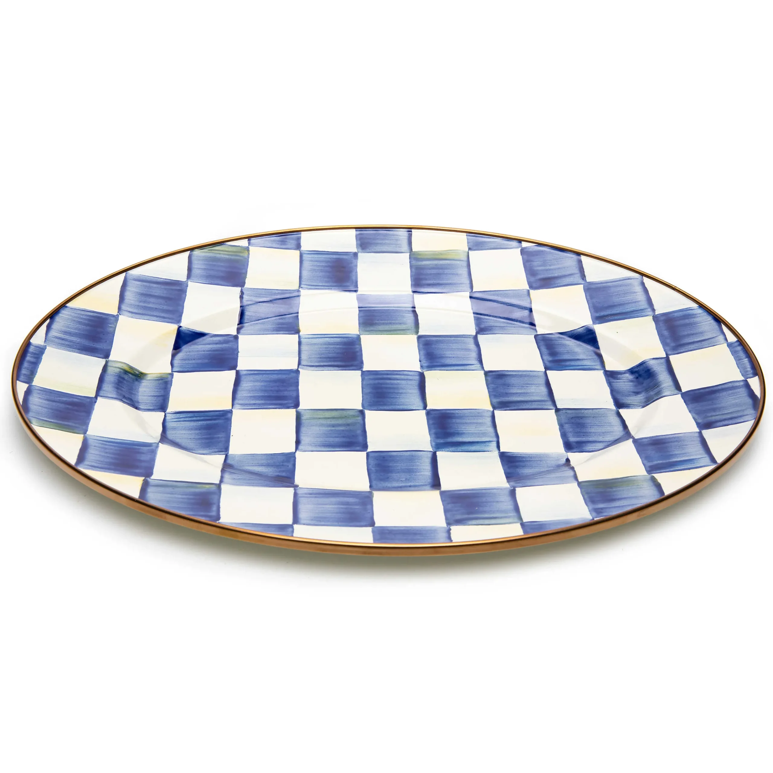 MacKenzie-Childs Royal Check Small Oval Platter| Bar Entertaining|Serveware