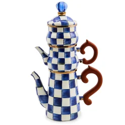 MacKenzie-Childs Royal Check Stackable Coffee Set| The Coffee Shop|Serveware