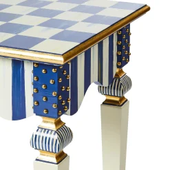 MacKenzie-Childs Royal Check  Stripe Console Table| Storage Furniture|Living Room