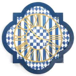 MacKenzie-Childs Royal Check Tile Wall Clock| Room Accents