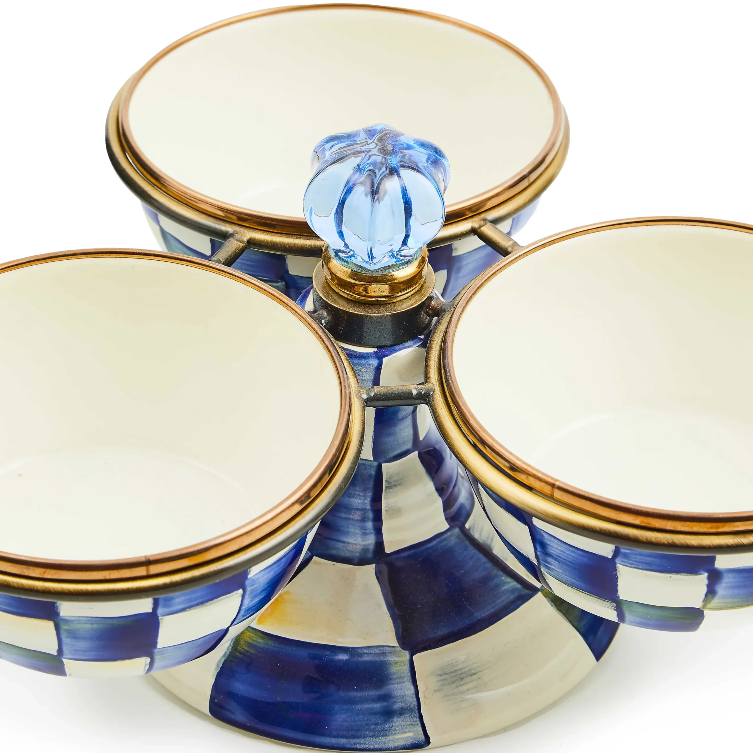 MacKenzie-Childs Royal Check Triplicity| Bar Entertaining|Serveware