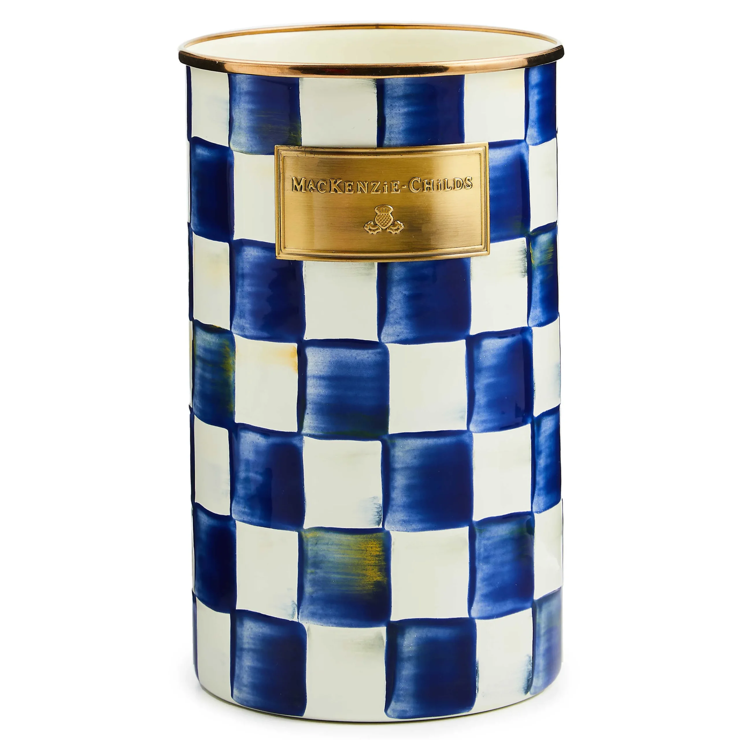 MacKenzie-Childs Royal Check Utensil Holder| Kitchen Storage & Organization