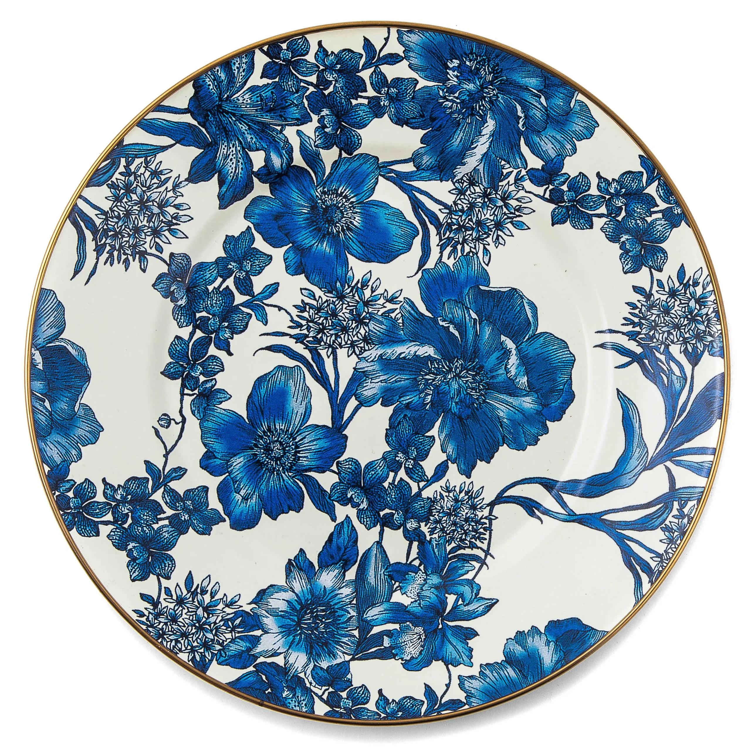 MacKenzie-Childs Royal English Garden Enamel Dinner Plate| Spring|Dinnerware & Flatware