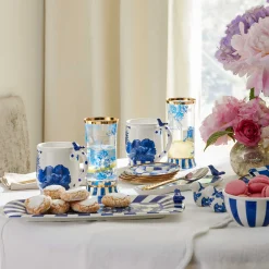 MacKenzie-Childs Royal English Garden Highball Glass, Set of 2| Easter|Spring