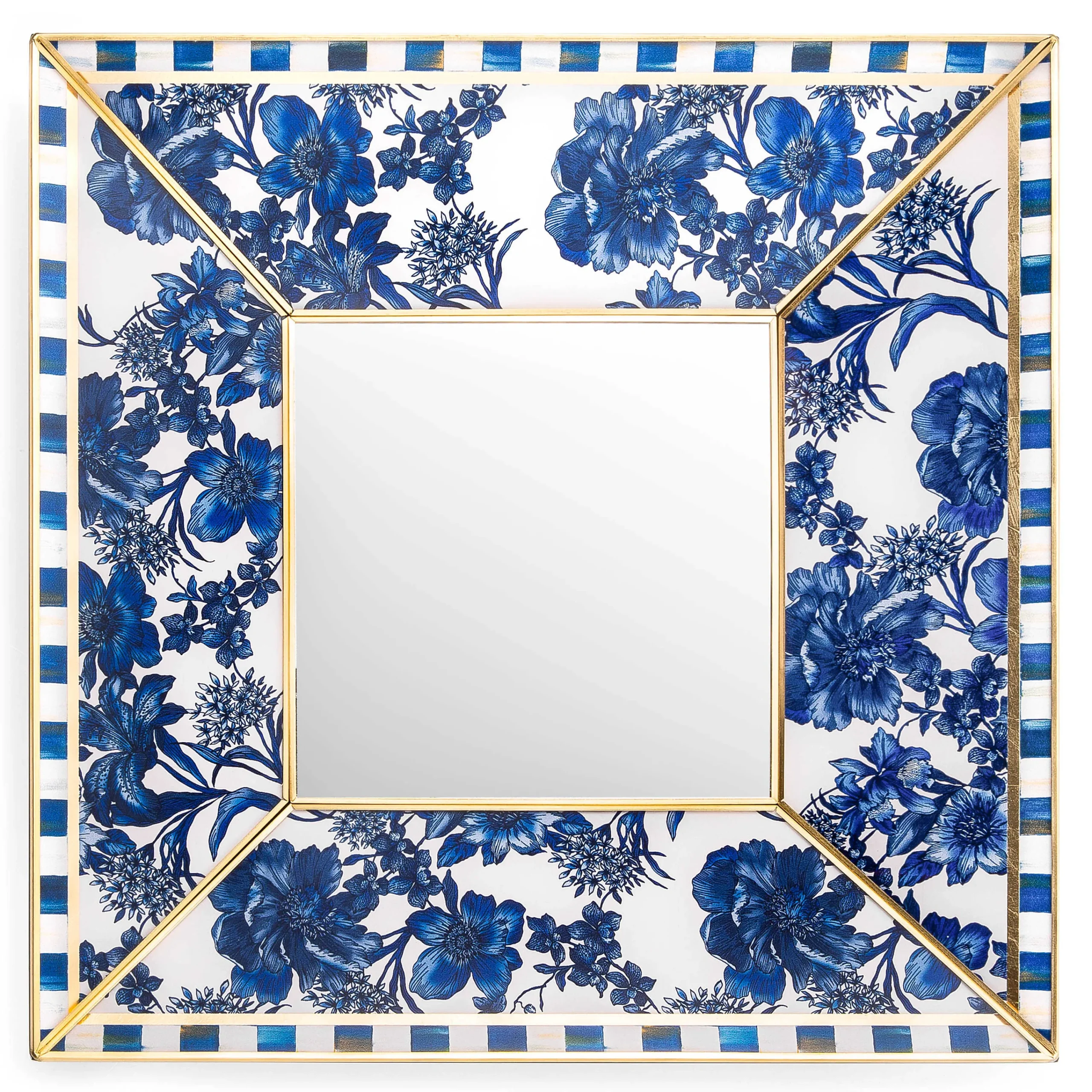 MacKenzie-Childs Royal English Garden Square Wall Mirror| Room Accents