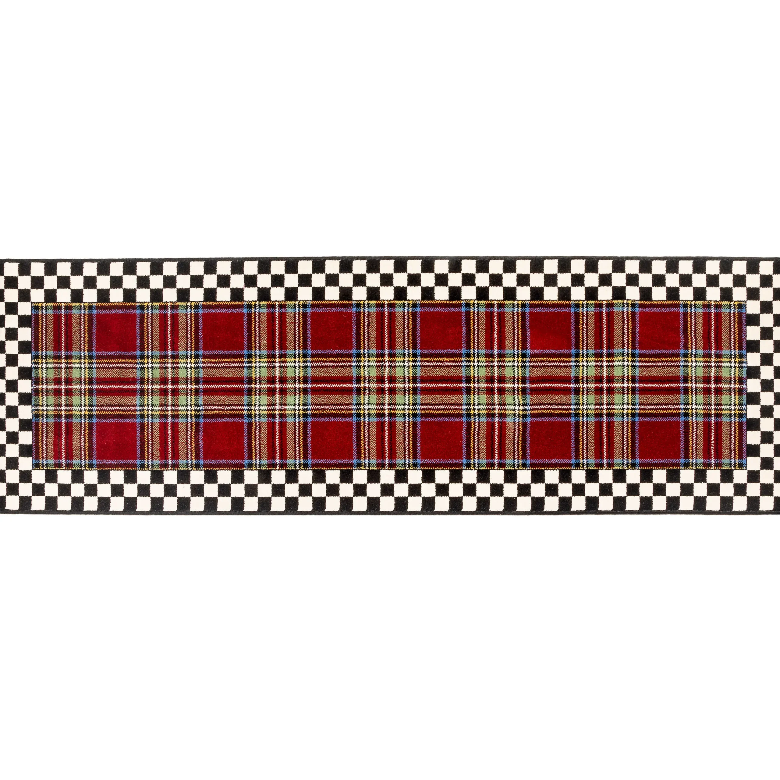 MacKenzie-Childs Royal Stewart Tartan Rug - 2'6 x 8' Runner| Holiday|Rugs