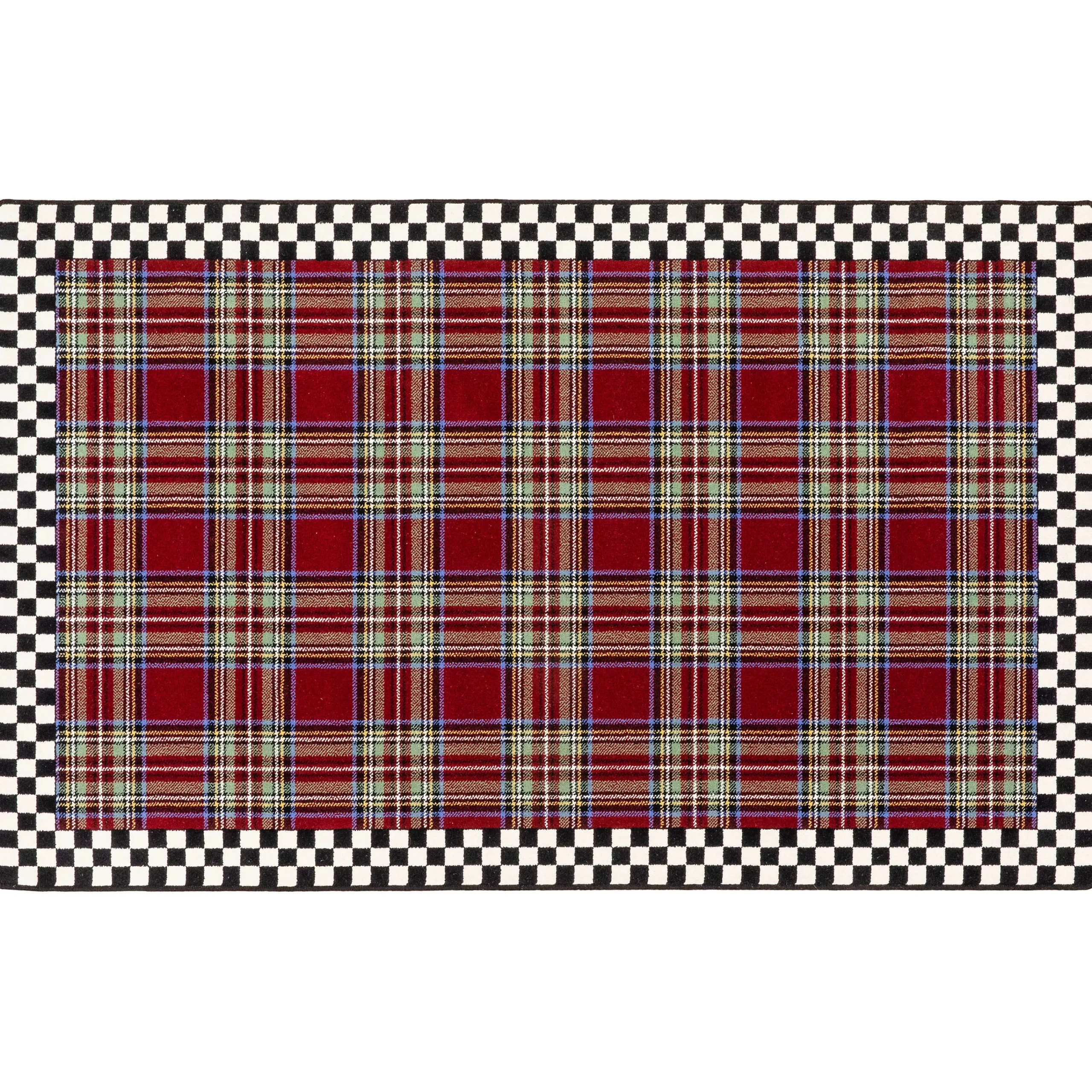 MacKenzie-Childs Royal Stewart Tartan Rug - 5'1 x 8'2| Holiday|Rugs