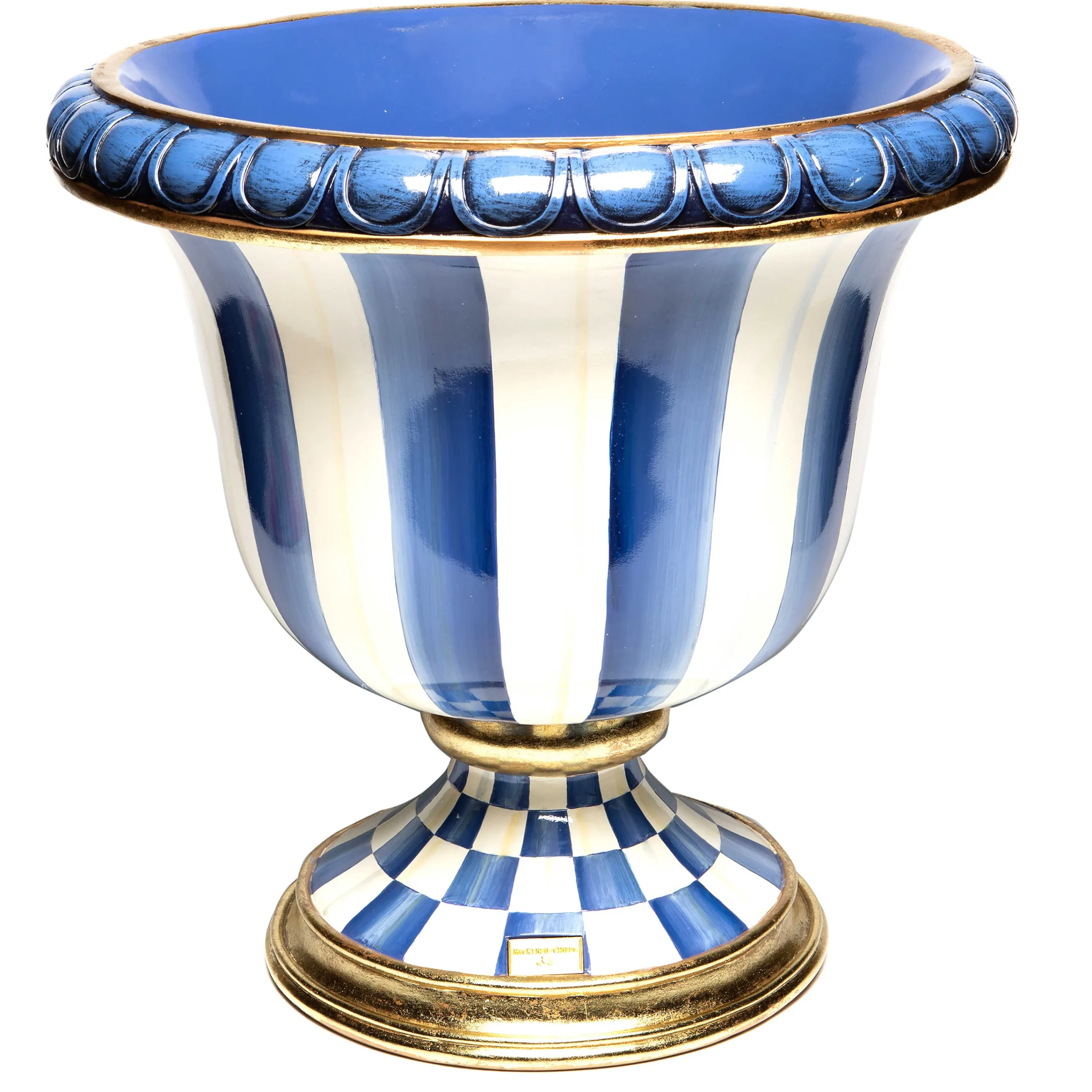 MacKenzie-Childs Royal Stripe Urn| Spring|The Fall Shop