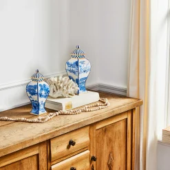MacKenzie-Childs Royal Toile Large Ginger Jar| Kitchen Storage & Organization