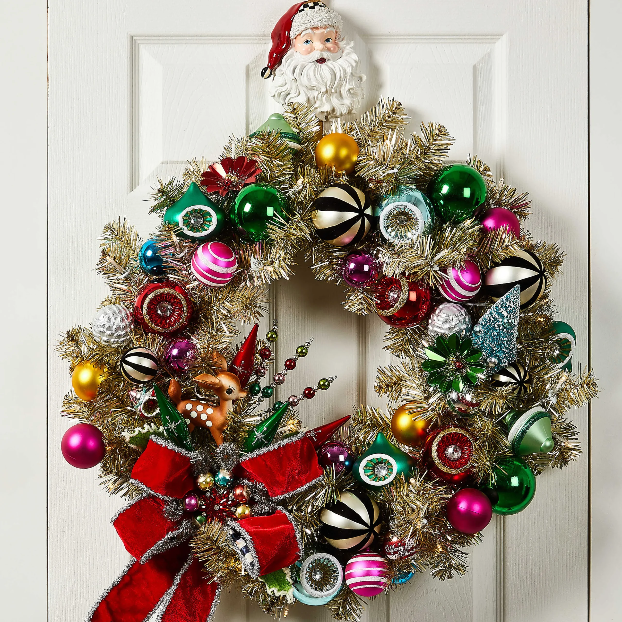 MacKenzie-Childs Santa Wreath Hanger| Holiday|Finishing Touches
