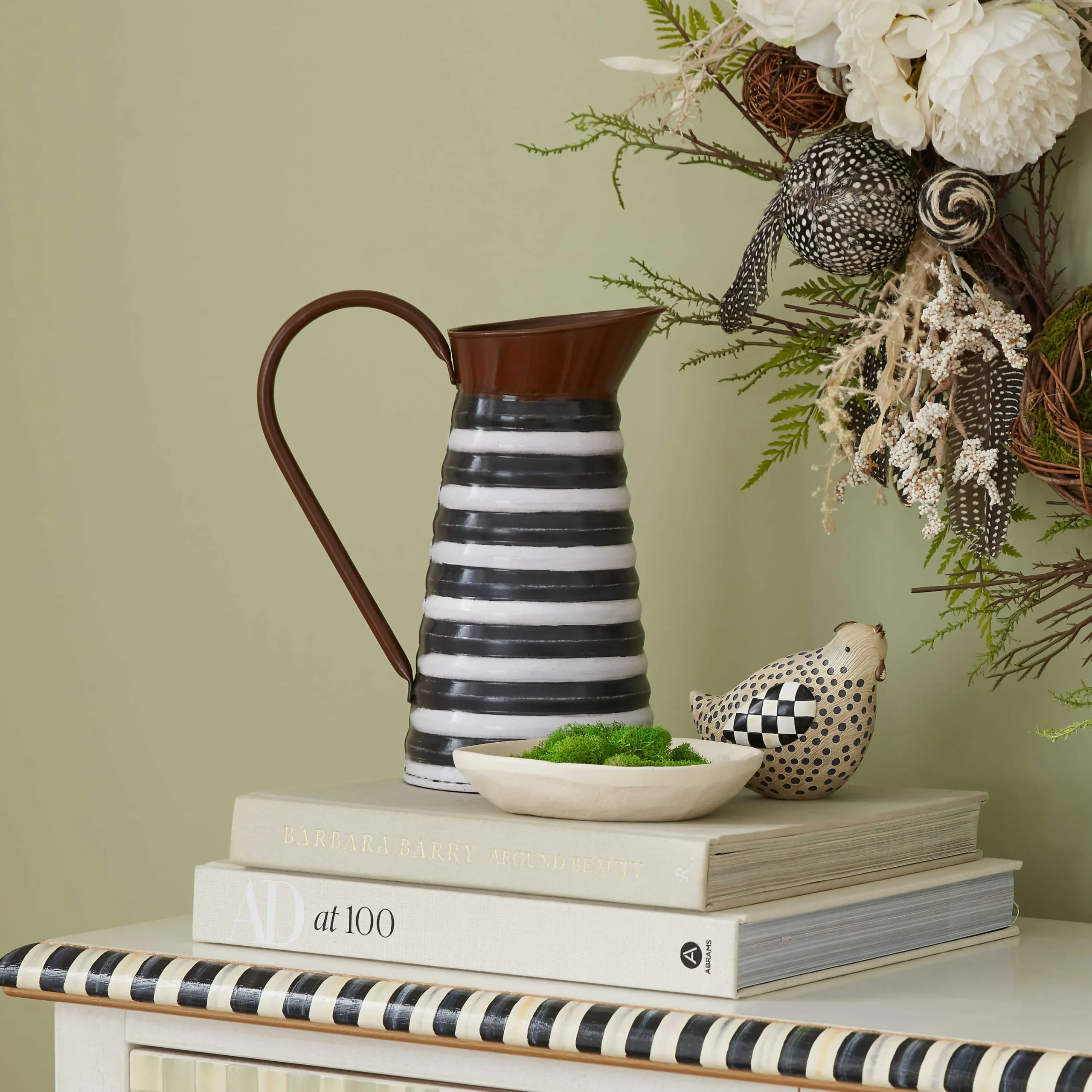 MacKenzie-Childs Show Your Stripes Watering Can| Spring|Outdoor