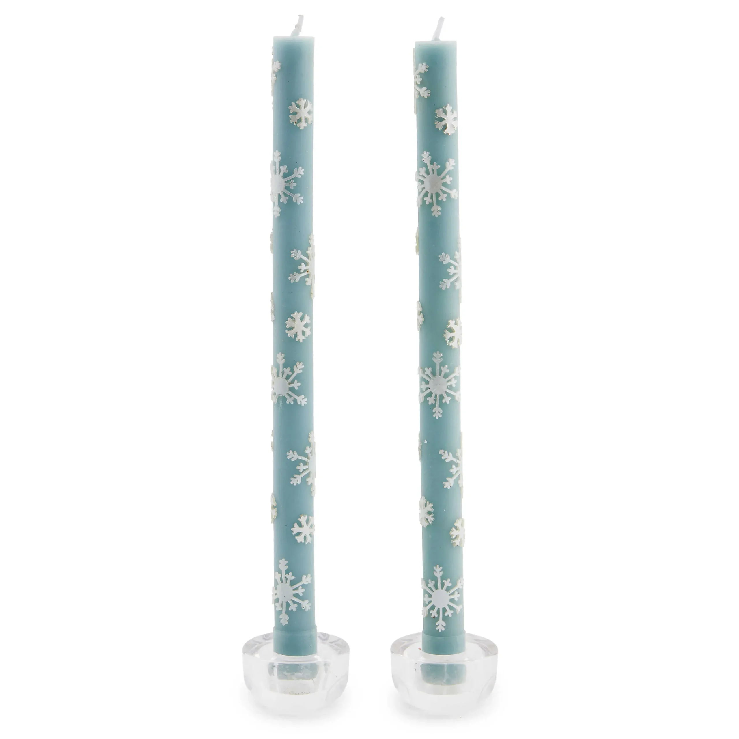 MacKenzie-Childs Snowflake Dinner Candles, Set of 2| Holiday|Candles & Fragrances