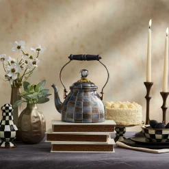 MacKenzie-Childs Sophisticheck 2 Quart Tea Kettle| Fall Entertaining|Tea Kettles
