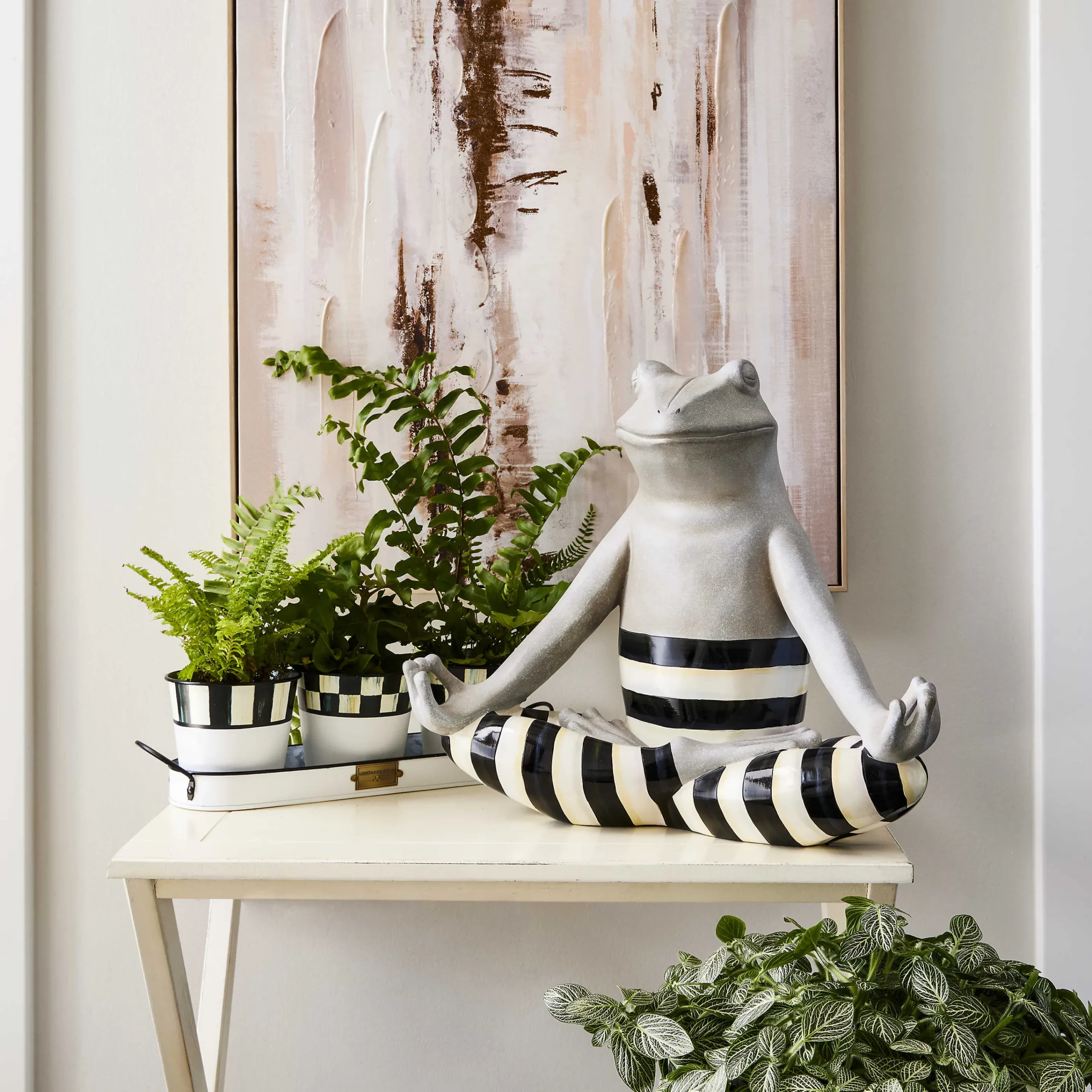MacKenzie-Childs Spectator Galvanized Herb Pots, Set of 3| Spring|The Fall Shop
