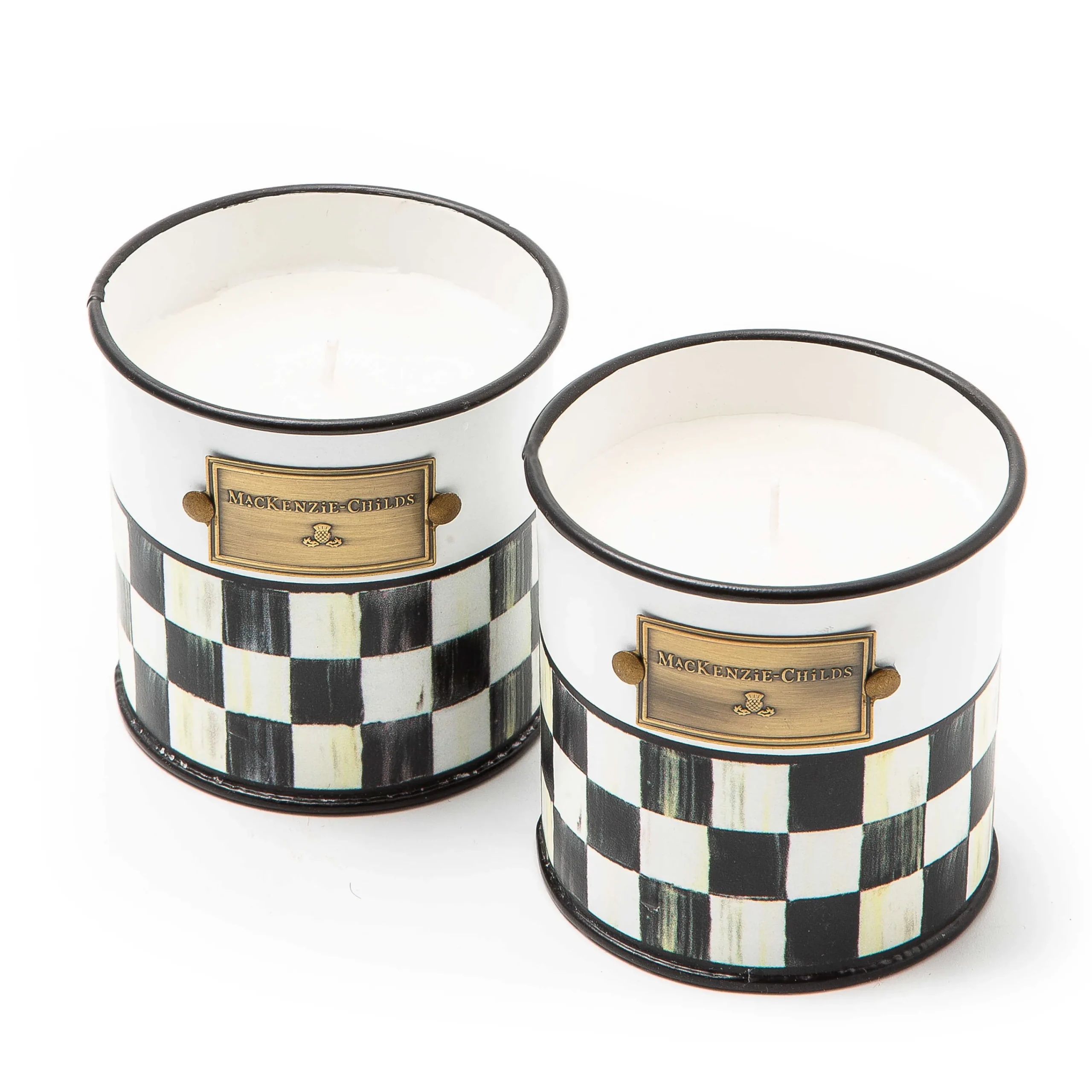 MacKenzie-Childs Spectator Small Citronella Candles, Set of 2| Candles & Fragrances|Outdoor