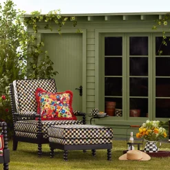 MacKenzie-Childs Spindle Check Outdoor Chair| Outdoor|Spring