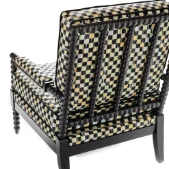 MacKenzie-Childs Spindle Check Outdoor Chair| Outdoor|Spring