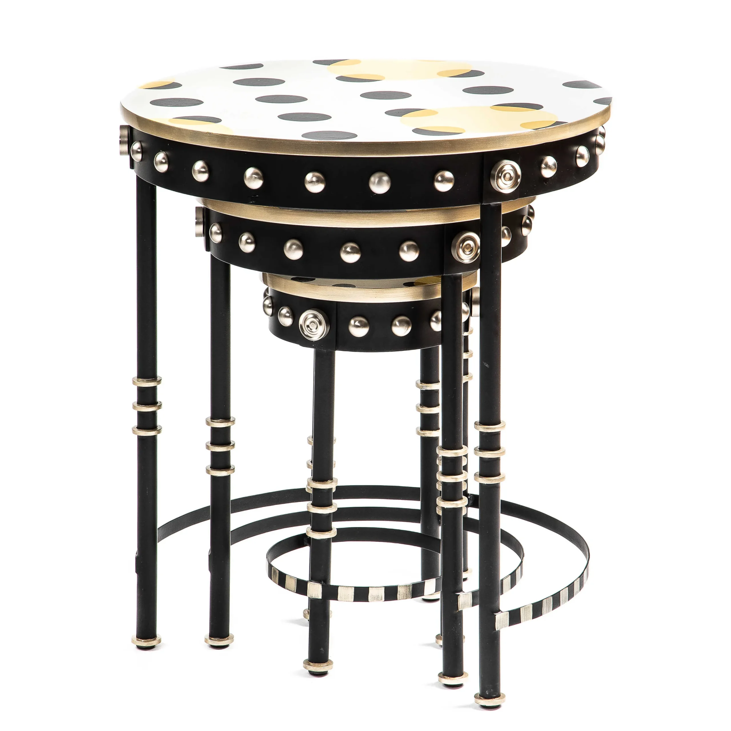 MacKenzie-Childs Spot On Nesting Tables, Set of 3| Living Room