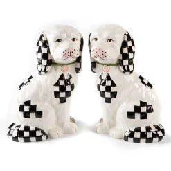 MacKenzie-Childs Staffordshire Dog Figures - Set of 2| Spring|Room Accents