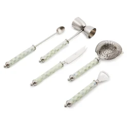 MacKenzie-Childs Sterling Check 3260 Bar Tool Set| Kitchen & Dining Sets|Fall Entertaining