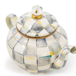 MacKenzie-Childs Sterling Check 4 Cup Teapot| The Coffee Shop|Tea Kettles