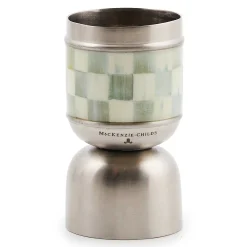 MacKenzie-Childs Sterling Check 3260 Jigger| Fall Entertaining|Bar Entertaining
