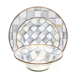 MacKenzie-Childs Sterling Check 3 Piece Place Setting| Kitchen & Dining Sets|Dinnerware & Flatware