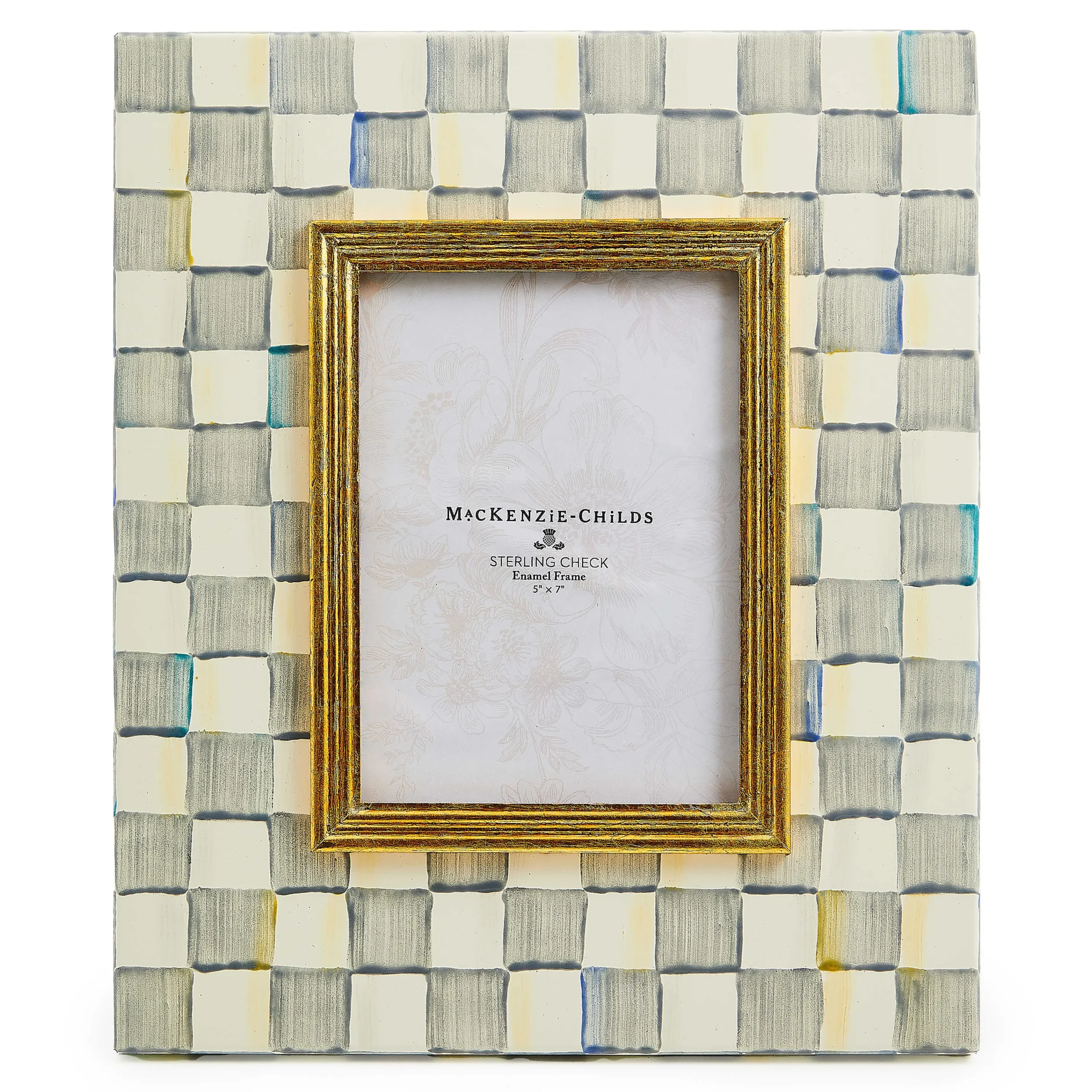 MacKenzie-Childs Sterling Check 5 x 7 Frame| Room Accents