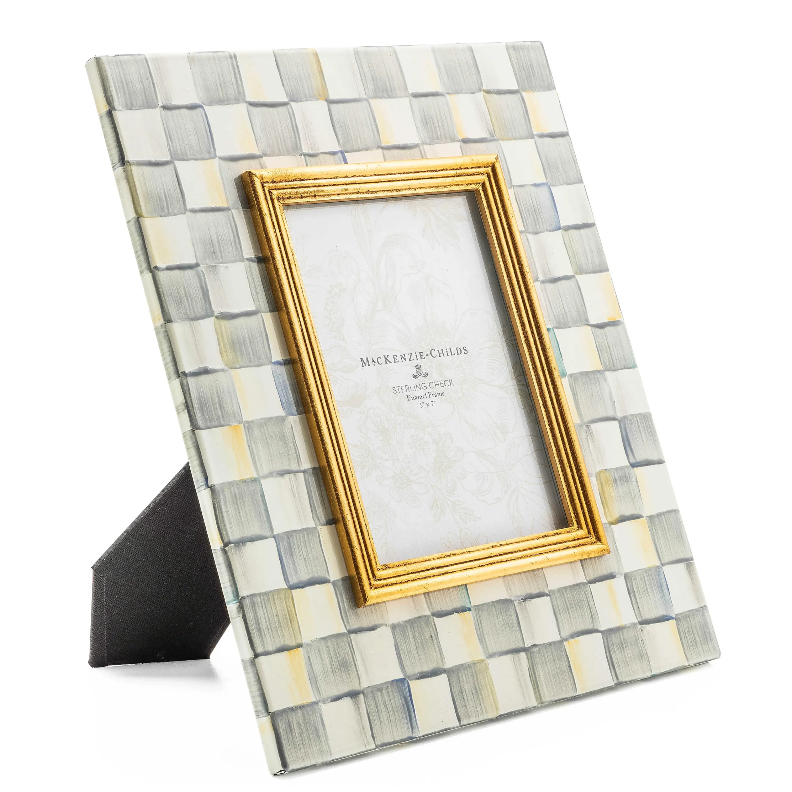 MacKenzie-Childs Sterling Check 5 x 7 Frame| Room Accents