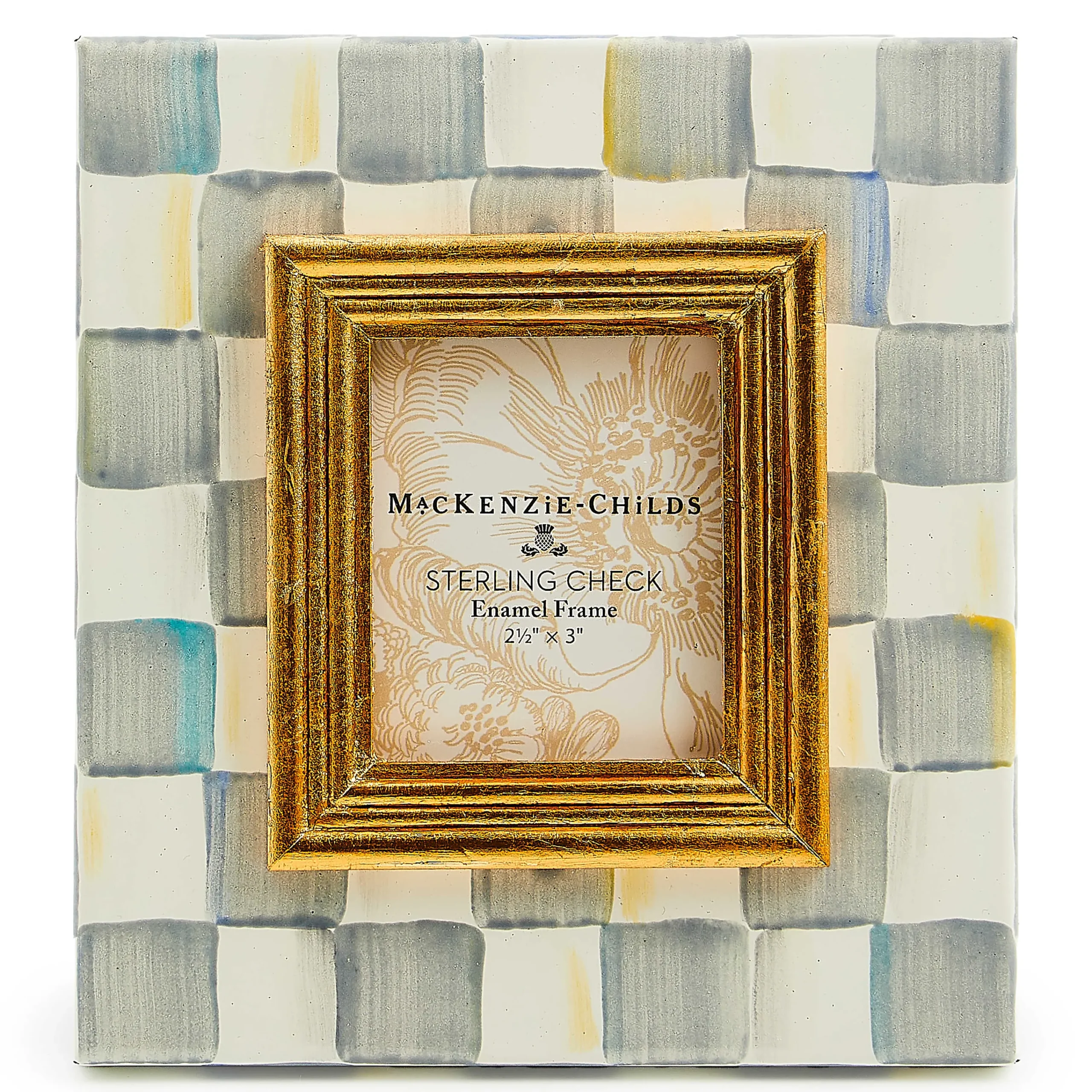 MacKenzie-Childs Sterling Check 2.5 x 3 Frame| Room Accents